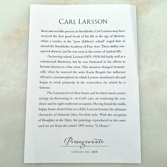 Carl Larsson Notecards (20pk) - Picture 4 of 4